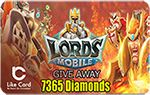 Lords Mobile Gift Card Diamonds 7365 - Instant Delivery in Oman