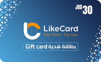 LikeCard Gift Card Jordan Store JOD 30 - Instant Delivery in Oman