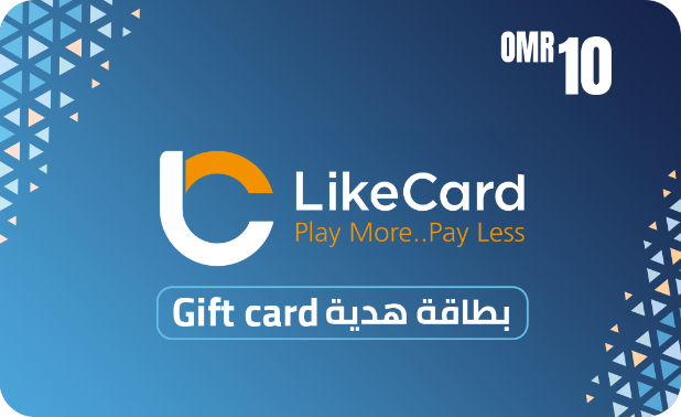 LikeCard Gift Card Oman Store OMR 10 - Instant Delivery in Oman