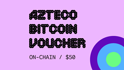 Azteco Bitcoin Crypto Voucher (On Chain) USD 50  - Instant Delivery in Oman