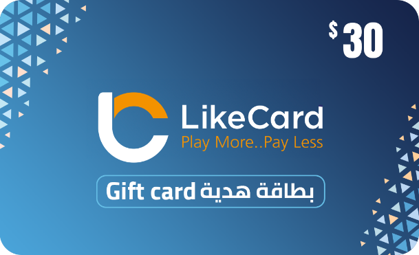 LikeCard Gift Card Global Store USD 30  - Instant Delivery in Oman