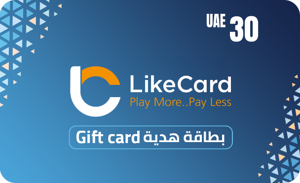LikeCard Gift Card UAE Store AED 30 - Instant Delivery in Oman