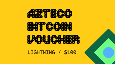 Azteco Bitcoin Crypto Voucher (Lightning) USD 100  - Instant Delivery in Oman