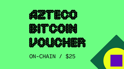 Azteco Bitcoin Crypto Voucher (On Chain) USD 25  - Instant Delivery in Oman