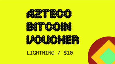 Azteco Bitcoin Crypto Voucher (Lightning) - USD 10  - Instant Delivery in Oman