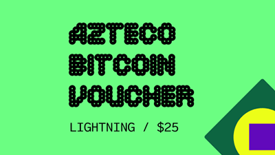 Azteco Bitcoin Crypto Voucher (Lightning) USD 25  - Instant Delivery in Oman