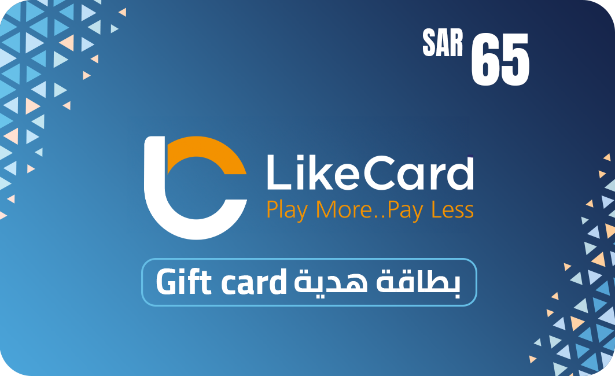 LikeCard Gift Card KSA Store SAR 65 - Instant Delivery in Oman