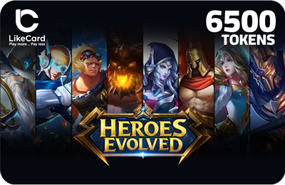 Heroes Evolved Gift Card Tokens 6500 - Instant Delivery in Oman