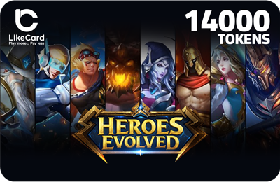 Heroes Evolved Gift Card Tokens 14000 - Instant Delivery in Oman