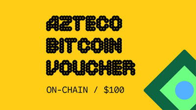 Azteco Bitcoin Crypto Voucher (On Chain) USD 100  - Instant Delivery in Oman