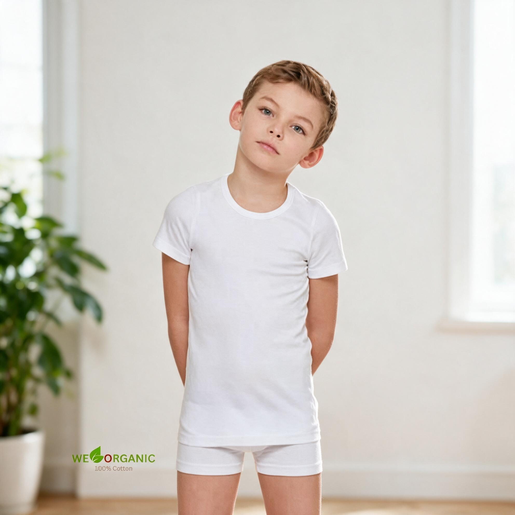 Short-sleeved shirt and boxer briefs